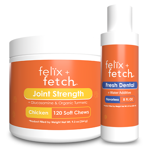 Pet Lover Bundle [1 Bottle Fresh Dental Formula & 1 Jar Joint Strength Chews]