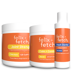 Pet Lover Bundle [1 Calm + Comfort Chew (For Dogs), 1 Fresh Dental Formula, 1 Joint Strength Chew]